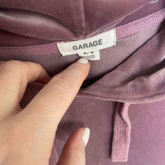 Garage Purple Sweater with Soft Velvety Texture - Picture 3 of 3